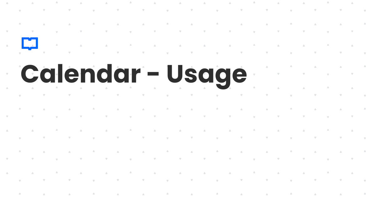 Calendar - Usage | Client Diary Knowledgebase