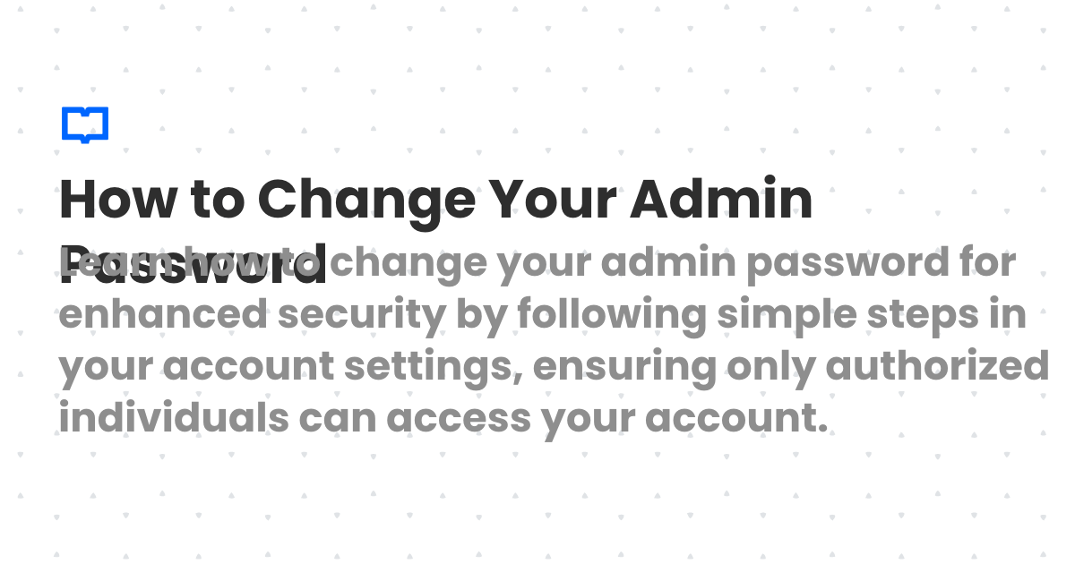 How to Change Your Admin Password | Client Diary Knowledgebase