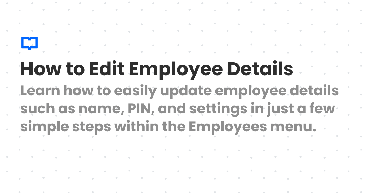 How to Edit Employee Details | Client Diary Knowledgebase
